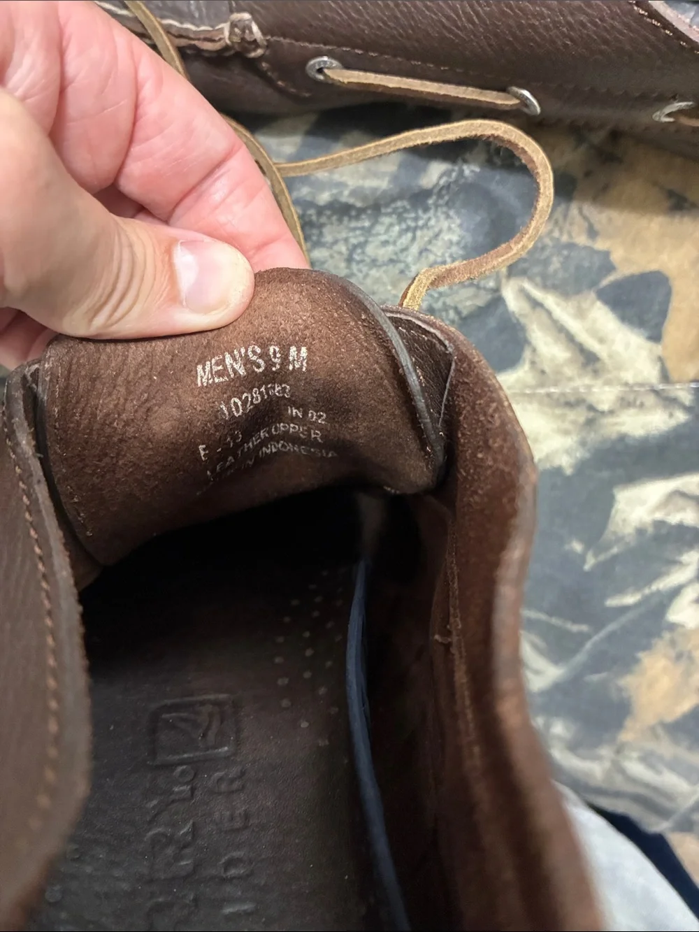 Sperry Brown Leather Moc-Toe Boat Shoes